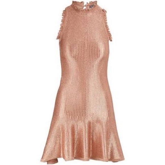 Alexander McQueen Rose gold dress, brand new with tags Medium. - Picture 7 of 8